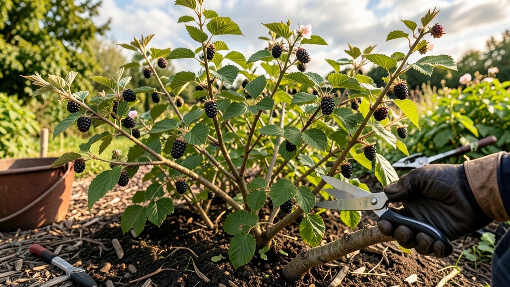 Pruning Thornless Blackberry Bushes: Dormant Season Revival for Bigger Harvests Next Year
